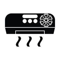 air conditioner icon vector on white background
