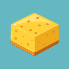 piece of cheese vector