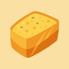 piece of cheese vector