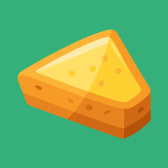 piece of cheese vector