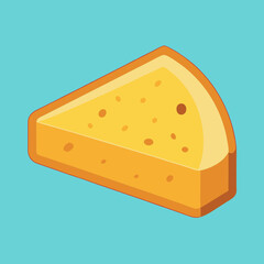 piece of cheese vector