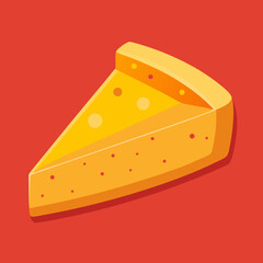piece of cheese vector