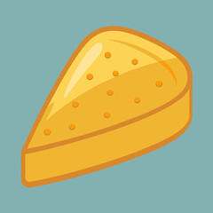 piece of cheese vector