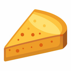 piece of cheese vector