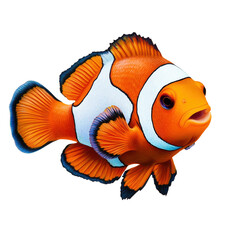 clownfish isolated on white