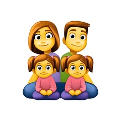 Family with Two Children
