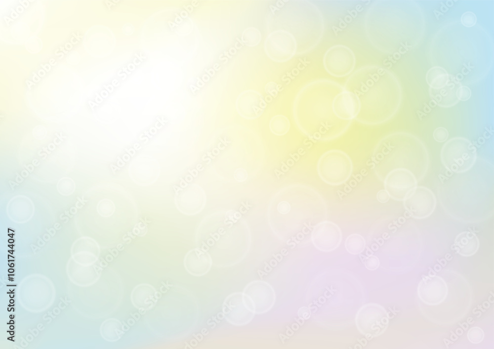 Poster abstract background yellow and pink colorful gradient with a delicate sprinkling of blur bokeh light
