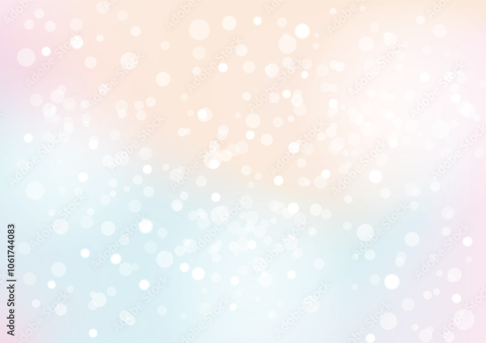 Poster abstract background gradient of pink and blue with a delicate sprinkling of shimmering bokeh lights.