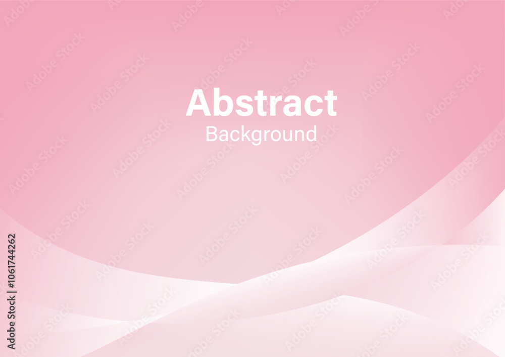 Aufkleber abstract pink gradient background with flowing wave elements vector illustration template