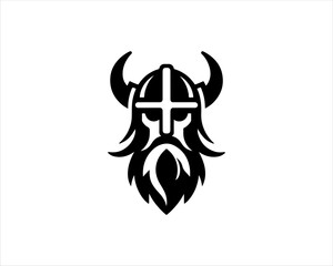 Viking Logo Design Vector Template