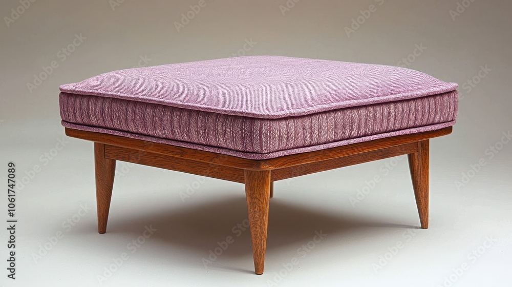 Poster light mauve scandinavian ottoman with elegant design