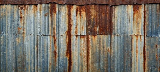 Rusty Weathered Metal Texture with Cracked and Decaying Surface Patterns