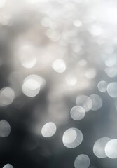 Glowing Ethereal Blurred Bokeh Background with Bright Shimmering Lights and Soft Hazy Atmosphere