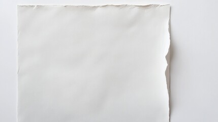 Obraz premium Blank White Paper Sheet Mockup for Graphic Design Branding and Advertising