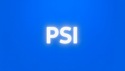 Etiqueta tipo app azul comentario simbolo psi isolated with white highlights, png
