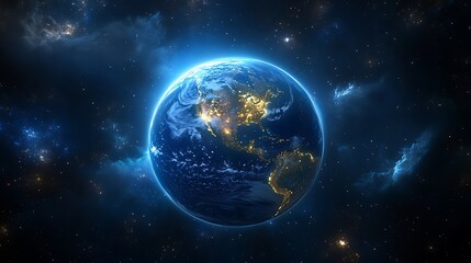 Fototapeta premium Explore the beauty of earth from space in stunning detail