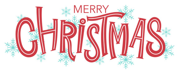 Merry christmas lettering typography vector eps © sense