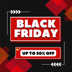 Black Friday sale illustrations, 50 percent off
