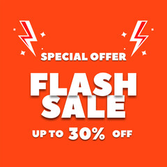 Flash Sale illustrations, 30 percent off