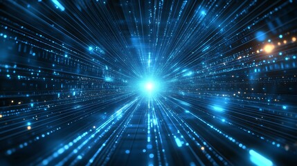 Obraz premium Explore light speed effects in digital art creation