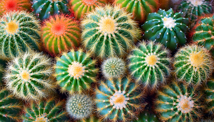 Cactus, Creative background design, focus on the pile of fresh Cactus