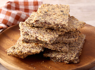 Homemade seed crackers