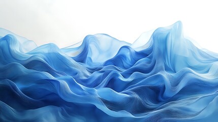 Obraz premium Explore the beauty of flowing blue textures in art