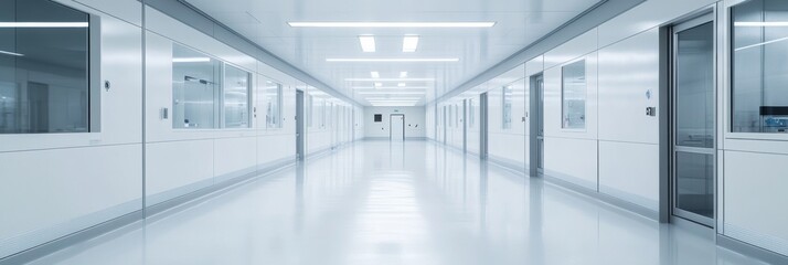 Clean White Corridor.