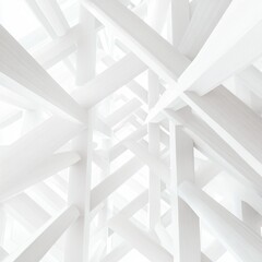 Fototapeta premium Abstract White Structure.