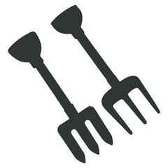 Agriculture Tools Clip Art Illustration