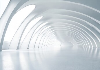 Naklejka premium White Archway Tunnel.