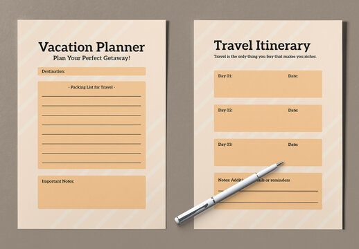 Vacation Planner Template