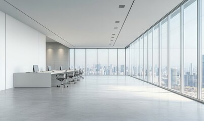 Obraz premium Modern Office City View.