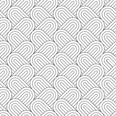 Fototapeta premium Vector seamless texture. Modern geometric background with thin threads.