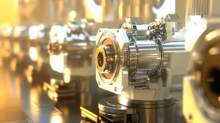 Fototapeta premium Industrial Equipment in a Modern Manufacturing Facility