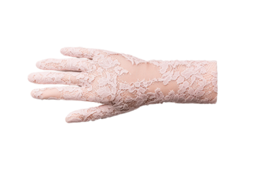 Elegant Lace Glove on a Hand