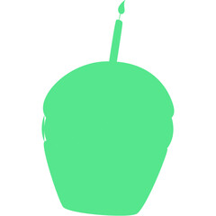 Happy birthday single vector icon