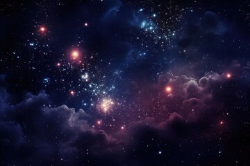 Obraz premium Glowing star field backgrounds astronomy universe.