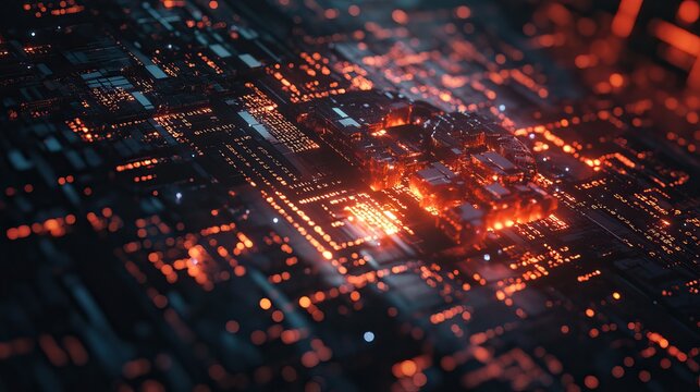 of a binary code key inserting into an abstract lock, cybersecurity, concept, digital. 