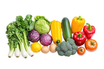 Fresh Vegetables and Fruits on Display