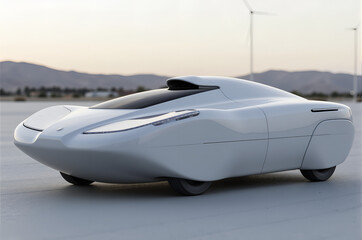 white modern vehicle