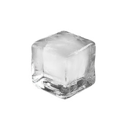 ice cubes isolated on white background