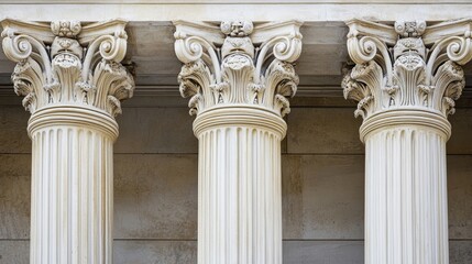 Fototapeta premium Architectural details of a grand entrance background