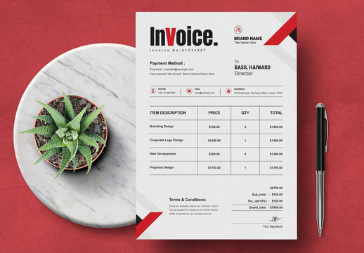 Invoice Design Template