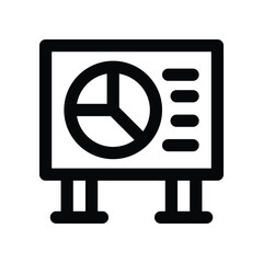 statistic icon. vector line icon for your website, mobile, presentation, and logo design.