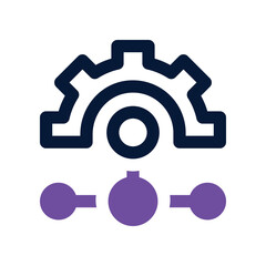 process icon. vector dual tone icon for your website, mobile, presentation, and logo design.