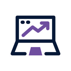 Fototapeta premium growth icon. vector dual tone icon for your website, mobile, presentation, and logo design.