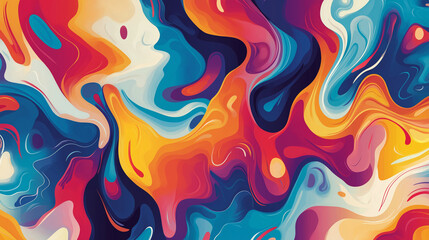 Fototapeta premium A seamless vector illustration of a colorful abstract pattern with a focus on texture and depth. 
