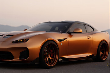 Obraz premium Brown car