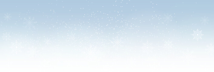 Falling snowflakes background. Winter snowfall design background. Vector illustration